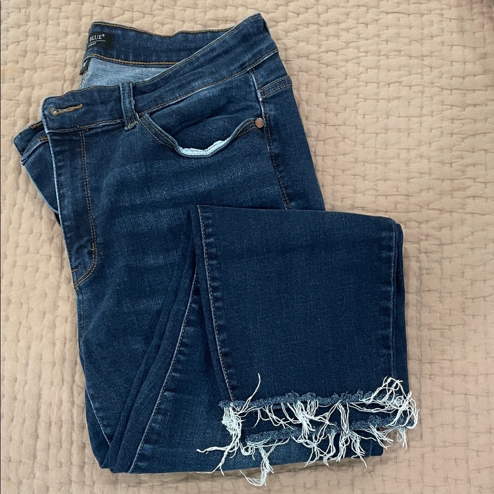 Judy Blue Mid/ Dark Wash High-Rise Jeans - Blue - Picture 2 of 5